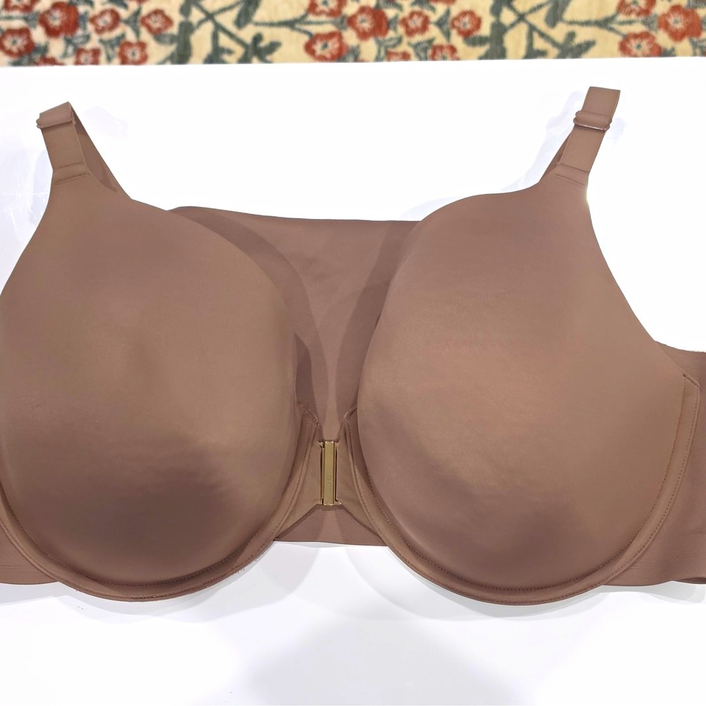 Cacique Brown Front Closure Lightly Lined Full Coverage Underwire Bra 42DDD